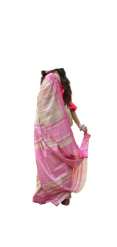 Pure Tussar Ghicha Silk Saree SILK ZONE